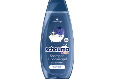 Vaikiškas plaukų šampūnas ir dušo gelis SCHAUMA KIDS, 400 ml