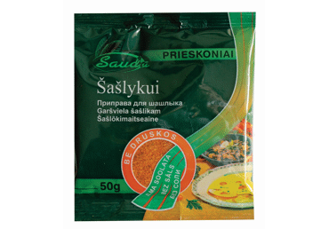 Šašlykų prieskoniai SAUDA, be druskos, 50 g