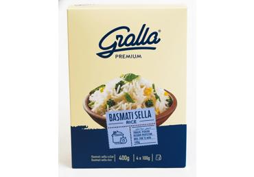 Рис BASMATI SELLA GRALLA, 4 x 100 г, 400 г