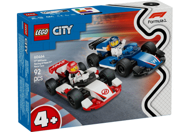 Konstruktorius LEGO® City F1® WilliamsRacing ir HaasF1® lenktyniniai