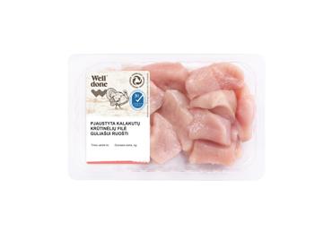 Kalakutienos filė gabaliukai WELL DONE, 250 g