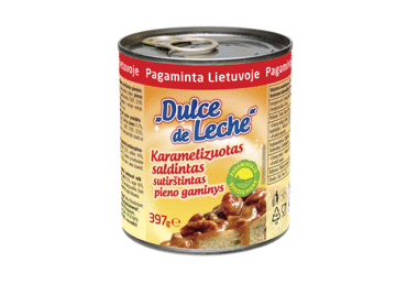 Karam. sald. sutiršt. pieno gaminys DULCE DE LECHE, 6% rieb., 397 g
