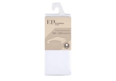 Paklodė su guma 160x200+30cm, balta