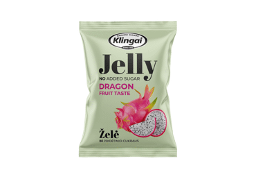 Cactus flavor jelly KLINGAI without added sugar, 95 g