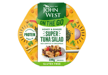 Салат с тунцом JOHN WEST с медом и имбирем с чечевицей, 220 г