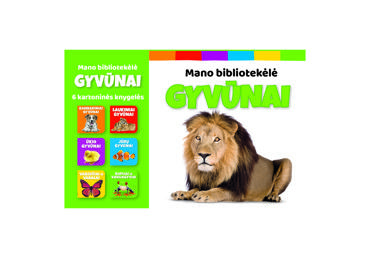 Knyga GYVŪNAI. MANO BIBLIOTEKĖLĖ