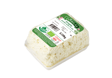Ekologiška pusriebė varškė DOBILAS, 9 % rieb., 1 kg