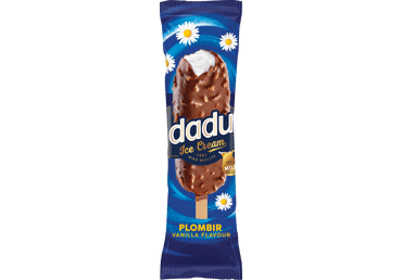 Grietininiai glaistyti ledai vanilės skonio DADU, 63 g