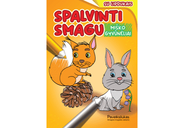 Knyga SPALVINTI SMAGU. MIŠKO GYVŪNĖLIAI, 1 vnt.