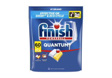 Dishwasher Dishwashing Capsules Finish Quantum Lemon, Lemon Scent, 60 pcs.