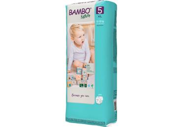 Sauskelnės BAMBO NATURE 5 (12-18 kg), 44 vnt.