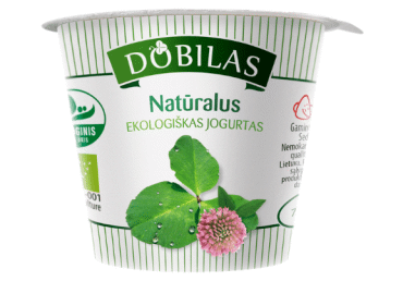 Ekologiškas jogurtas DOBILAS, 3,8 % rieb., 125 g