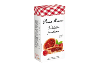 Тарталетки BONNE MAMAN с малиновой начинкой, 135 г