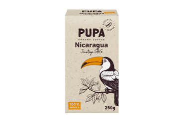 Specialty ground coffee PUPA NICARAGUA JINOTEGA SHG, 250 g