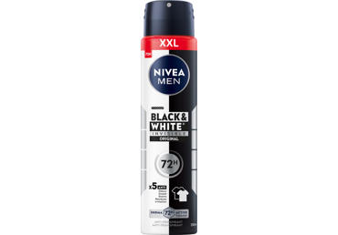 NIVEA Purškiamasis dezodorantas BLACK&WHITE POWER vyrams, 250 ml