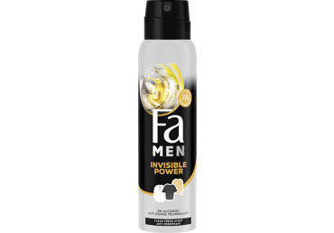 Vyriškas purškiamasis dezodorantas FA MEN INVISIBLE, 150 ml