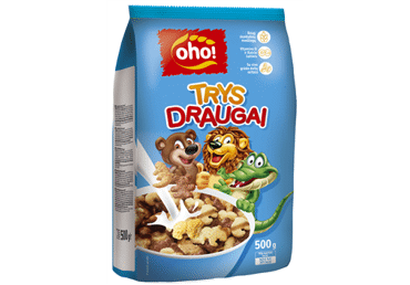 Sausi pusryčiai OHO TRYS DRAUGAI, 500 g