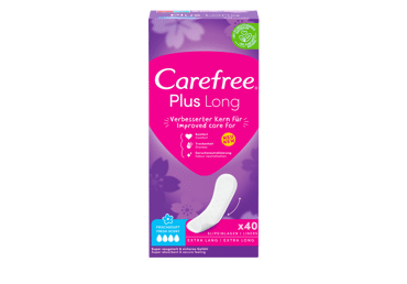 Higieniniai įklotai CAREFREE PLUS LONG, 40 vnt.