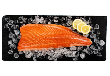 Šviežia upėtakių filė (lot. Oncorhynchus mykiss) su oda, 1 kg