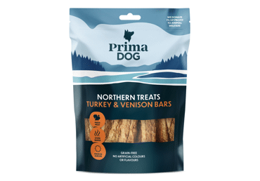 Dog treat PRIMADOG with turkey and venison, 80 g