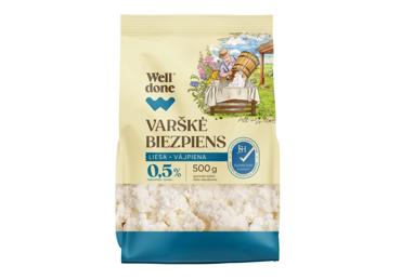 Varškė WELL DONE, 0,5 % rieb., 500 g