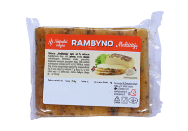 RAMBYNO MEDŽIOTOJŲ sūris, 42 % rieb. s. m., 1 kg