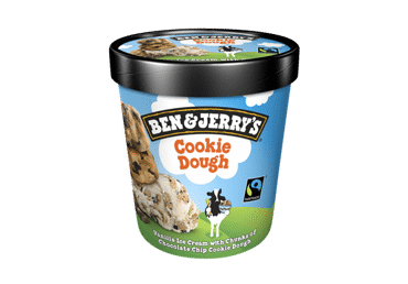 Edible Ice Cream BEN&JERRY'S with Chocolate Cookie Pieces, 406 g
