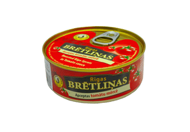 Жареные шпроты в томатном соусе BRIVAIS VILNIS, 240 г