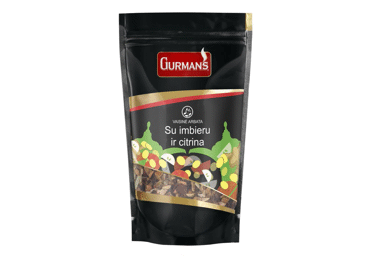 Biri vaisinė arbata GURMAN'S su imbierais ir citrinomis, 90 g