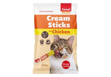 Sanal Cream Sticks Chicken cat treats with chicken, 75 g
