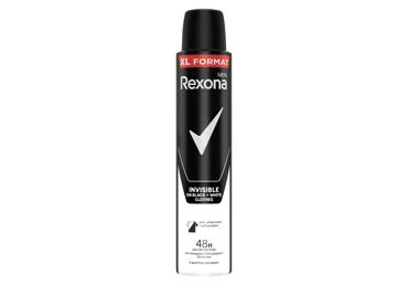 REXONA INVISIBLE ON BLACK+WHITE spray deodorant for men, 200 ml