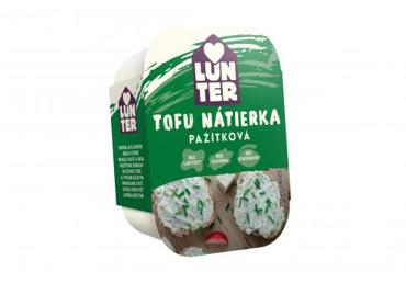 Sojų varškės užtepėlė LUNTER su laiškiniais česnakais, 140 g