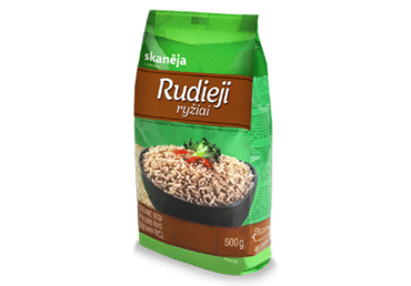 Rudieji ryžiai SKANĖJA, 500 g