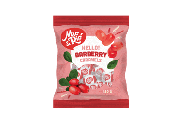 Raugerškių skonio saldainiai MIO&RIO, 120 g