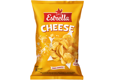 Vingiuotai pjaustyti traškučiai ESTRELLA, sūrio skonio, 130 g