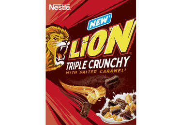 Sausi pusryčiai LION TRIPLE CRUNCHY NESTLE, 300 g