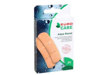 Pleistrų rinkinys EUROCARE AQUA RESIST, 20 vnt.
