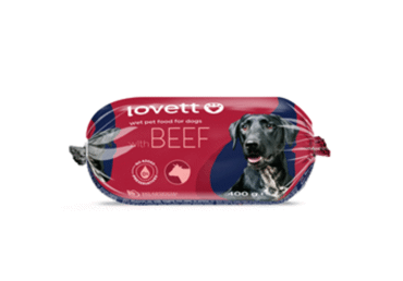 Dog food with beef LOVETT 400g, 400 g
