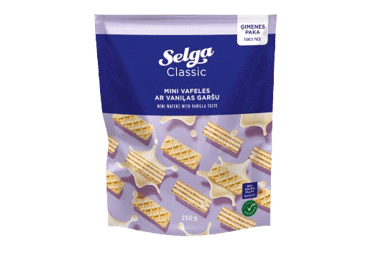 Wafers SELGA, vanilla flavor, 250 g
