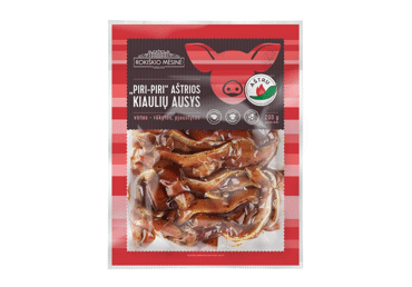 Spicy boiled and smoked pig ears PIRI-PIRI, I r., 200 g