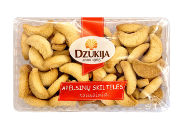 DZŪKIJOS sausainiai APELSINO SKILTELĖS, 250 g