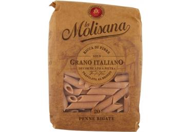 Visų grūdo dalių makaronai LA MOLISANA, vamzdeliai, 500 g