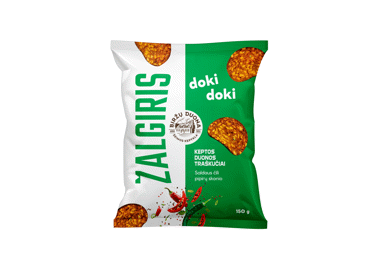 Duonos traškučiai DOKI DOKI ŽALGIRIS, saldž. aitr. papr. sk., 150 g