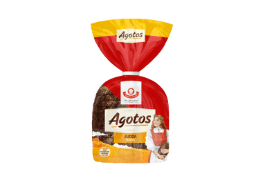 Juoda ruginė raikyta AGOTOS duona, 375 g