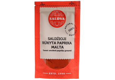 Rūkytos raudonos saldžiosios paprikos SALDVA, 25 g