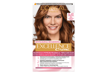 Plaukų dažai L'OREAL EXCELLENCE CREME, Nr. 6.41, 1 vnt.