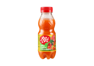 Obuolių, morkų, braškių nektaras MIO&RIO, 300 ml