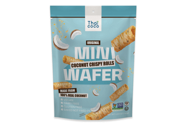 Кокосовые хрустящие вафли THAI COCO без глютена, 140 г