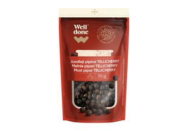 Juodieji TELLYCHERRY pipirai WELL DONE, 70 g