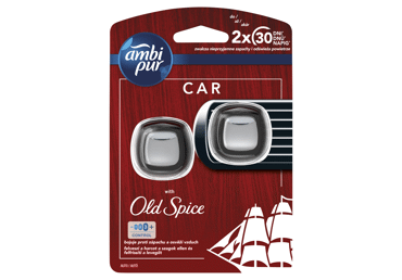 Automobilių oro gaivikliai AMBI PUR OLD SPICE, 2 vnt., 4 ml